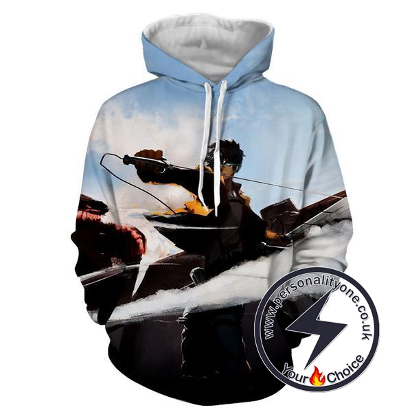 Attack On Titan - Levi Ackerman 3D - Attack On Titan Hoodies